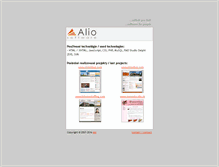 Tablet Screenshot of alio.sk